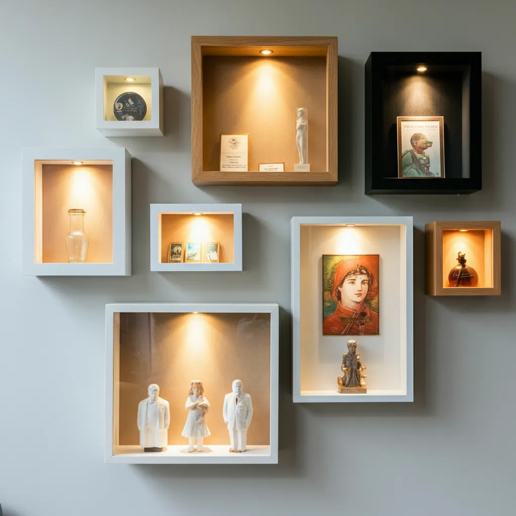 These 34+ Wall Decor Ideas Will Blow Your Mind 29 Shadow Box Display Wall