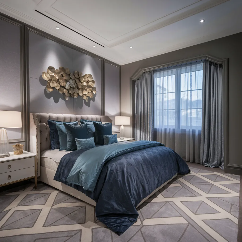 The Ultimate Guide to Small Bedroom Decor (Even IKEA Would Approve!) 3 Sophisticated Drama in a Small Space