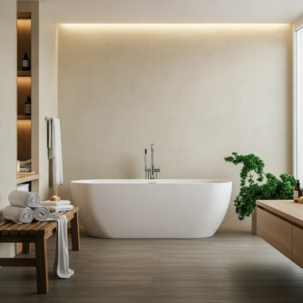 32+ Bathroom Ideas That Will Make Guests Think You Hired a Designer 6 Spa-Inspired Bathroom