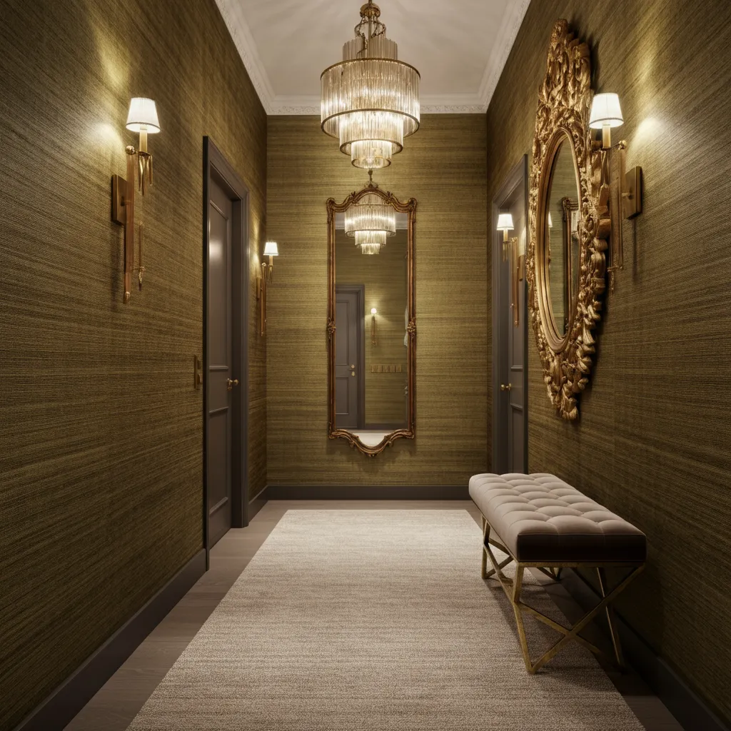 32 Jaw-Dropping Hallway Decor Ideas You’ll Wish You Tried Sooner 13 Textured Elegance Image