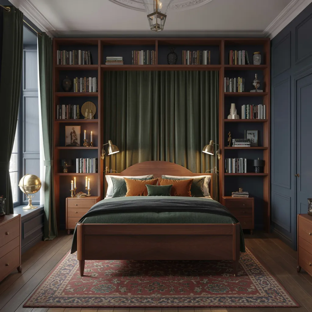 The Ultimate Guide to Small Bedroom Decor (Even IKEA Would Approve!) 22 The Cozy Library Bedroom