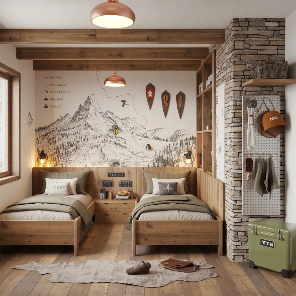 26 Luxury Kids Bedroom Inspirations for Dreamy Spaces 11 The Mountaineer's Retreat