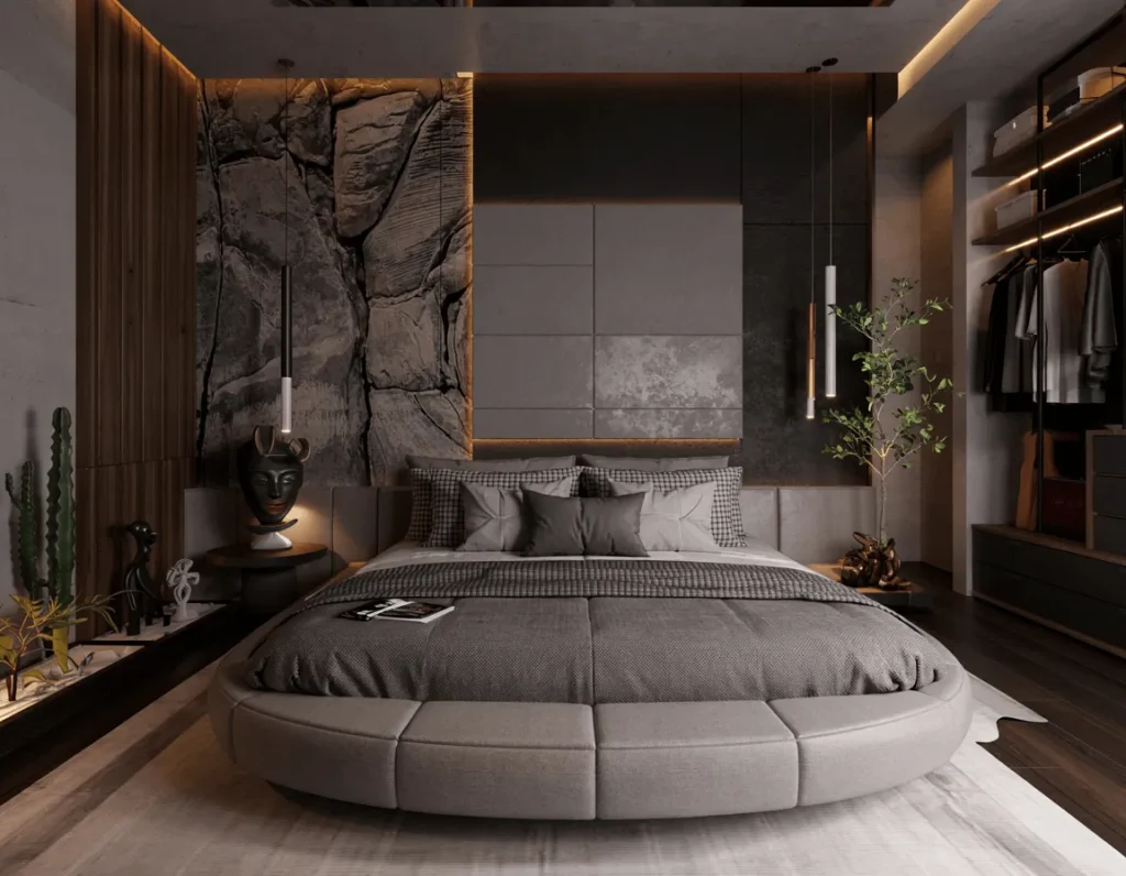 35+ Bedroom Ideas So Stunning You'll Want to Redecorate Tonight! 6 The Textured Stone Retreat