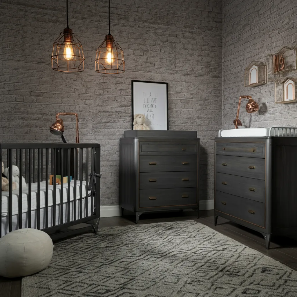 34 Nursery Ideas So Perfect, Even Interior Designers Are Jealous! 19 Urban Industrial Nursery