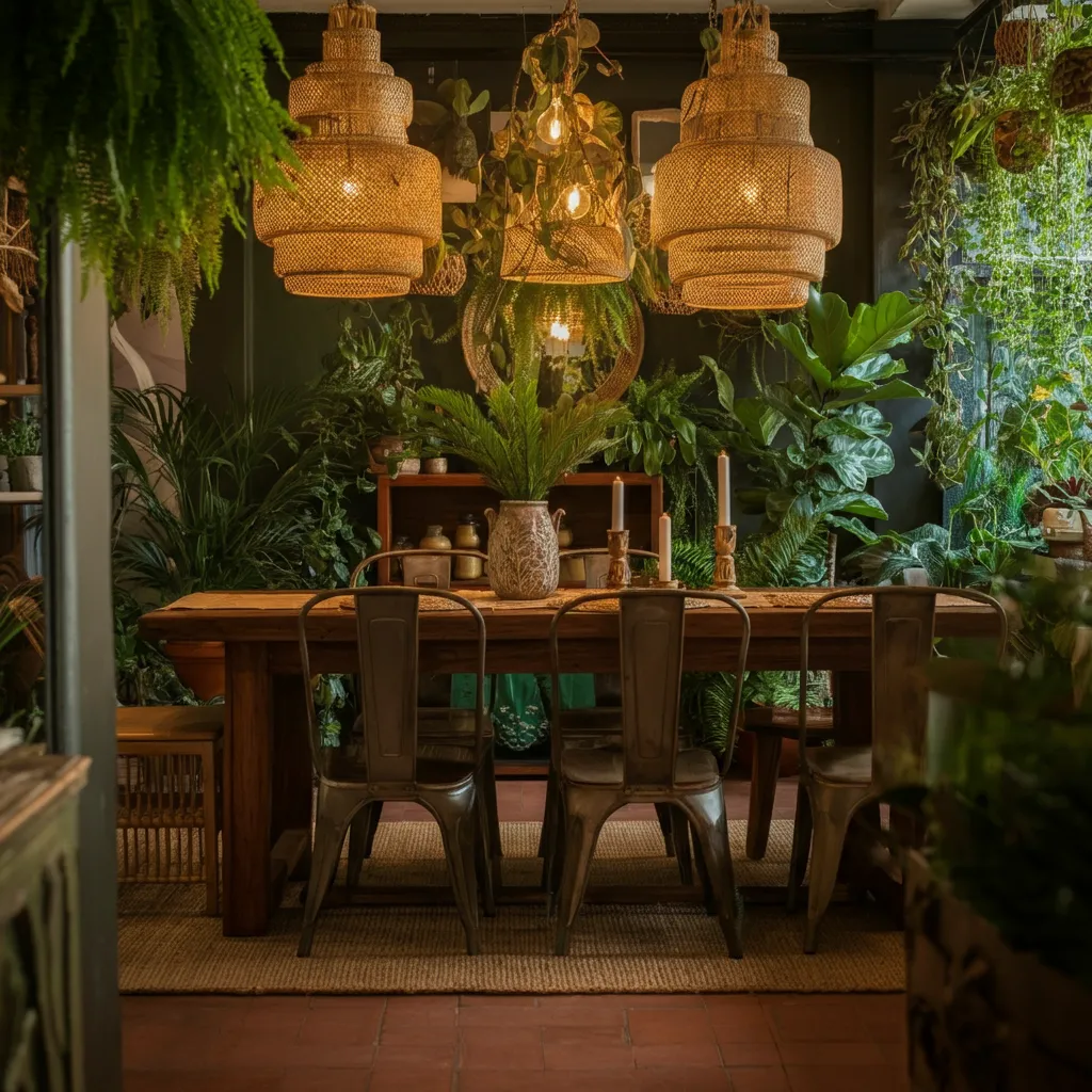 28+ Dining Room Decor Ideas So Good, Even Designers Are Copying Them 22 Urban Jungle Dining Room