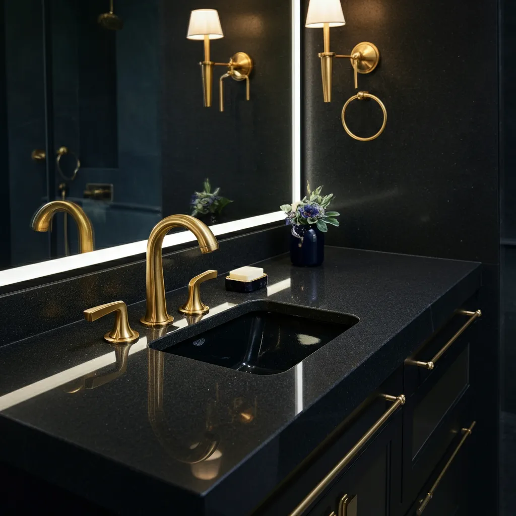 The Ultimate List of 40 Bathroom Remodel Ideas for a Modern Makeover 15 Vanity Countertop Upgrade