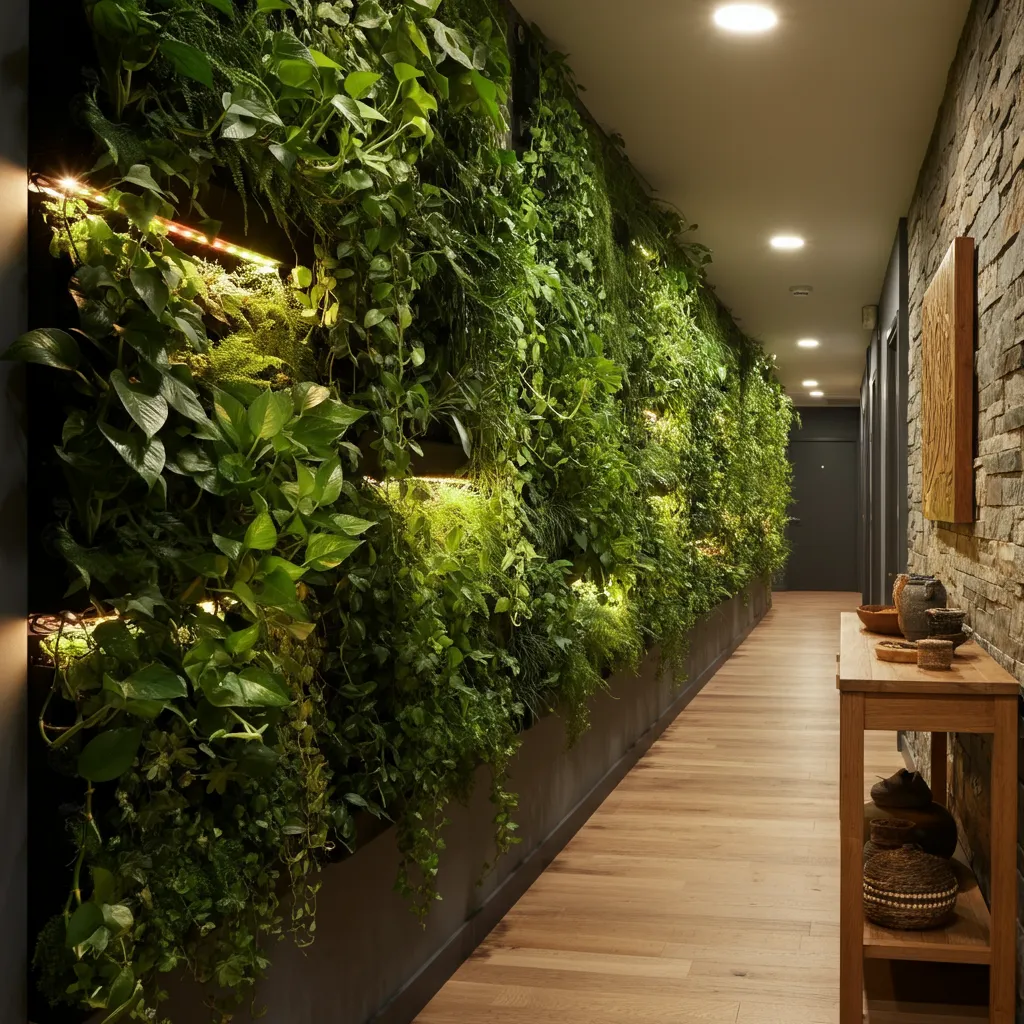 32 Jaw-Dropping Hallway Decor Ideas You’ll Wish You Tried Sooner 27 Vertical Gardens Image