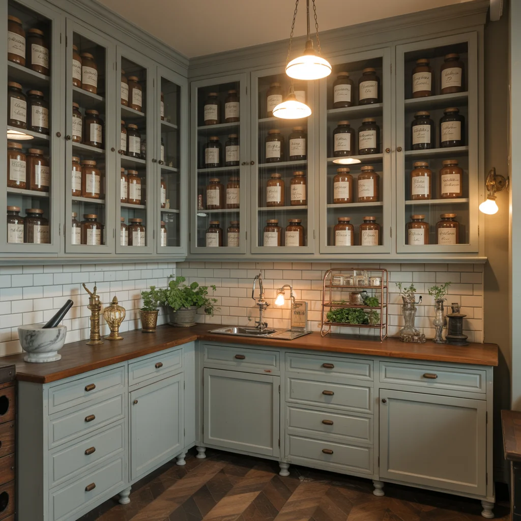 22 Pantry Organization Ideas That’ll Instantly Upgrade Your Kitchen 22 Victorian Apothecary Pantry