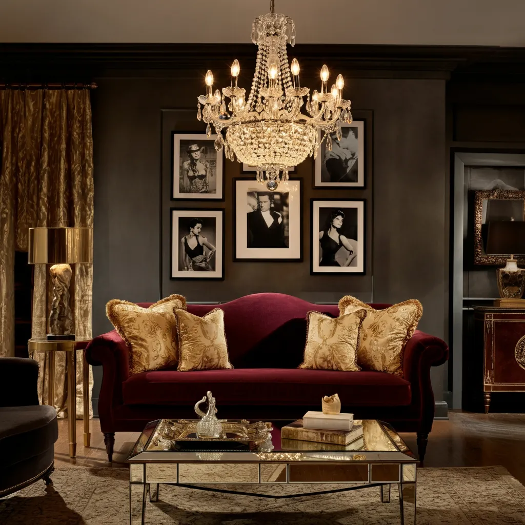 30+ Living Room Ideas That Will Make Your Home Look 10x More Expensive 21 Vintage Hollywood Glam Living Room