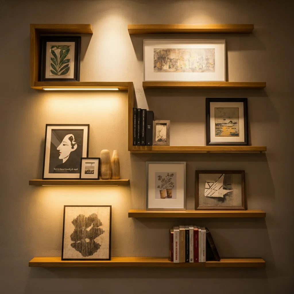These 34+ Wall Decor Ideas Will Blow Your Mind 37 Wall-Mounted Art Ledge