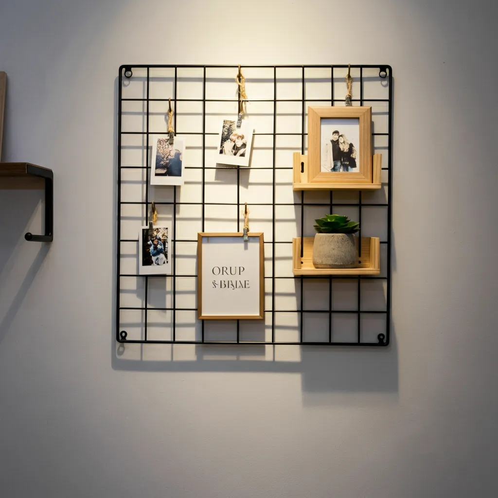 These 34+ Wall Decor Ideas Will Blow Your Mind 38 Wall-Mounted Grid Organizer