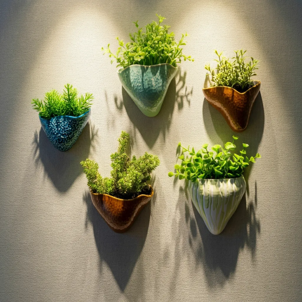 These 34+ Wall Decor Ideas Will Blow Your Mind 39 Wall-Mounted Sculptural Planters