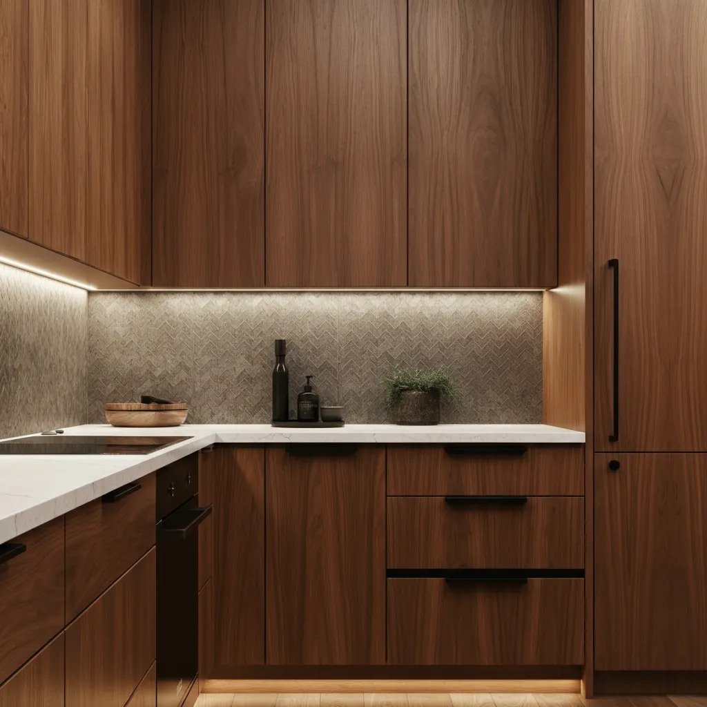 The Ultimate Kitchen Cabinet Guide Everything You Need to Know! 12 Warm Walnut Cabinets