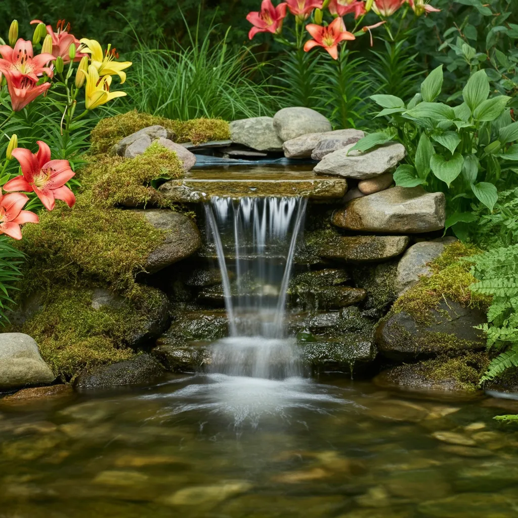 30+ Garden Ideas That’ll Make You Cancel Your Vacation Plans 13 Water Feature Serenity
