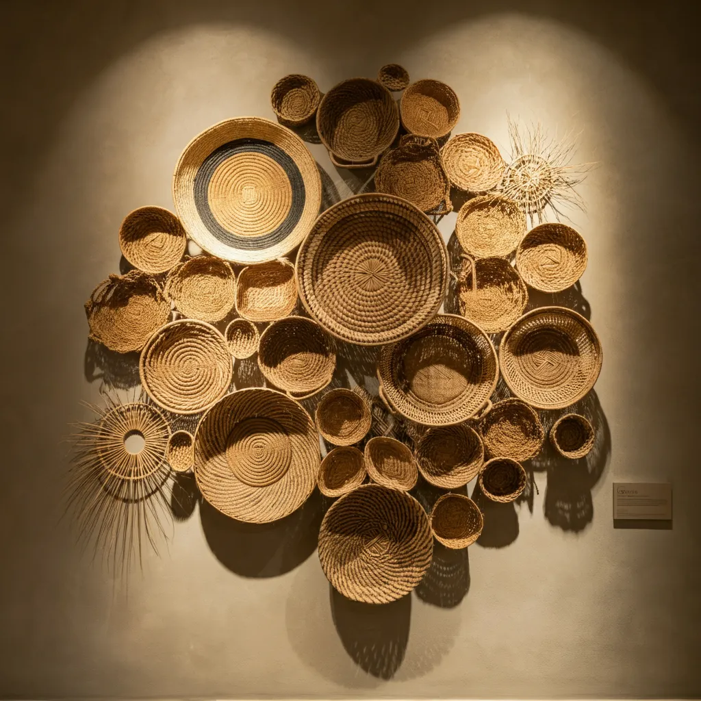These 34+ Wall Decor Ideas Will Blow Your Mind 22 Woven Basket Wall Display