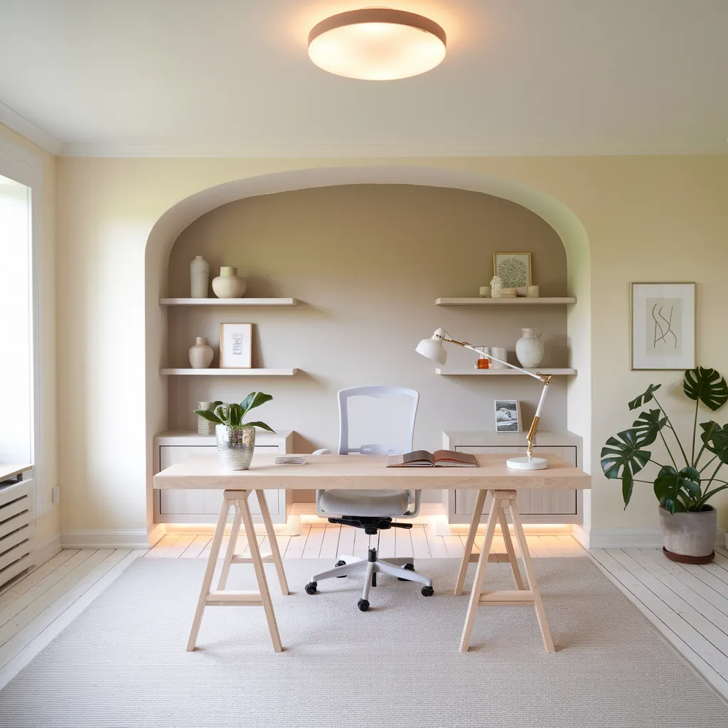 24+ Jaw-Dropping Home Office Ideas That Look Insanely Expensive 21 Airy Scandinavian Alcove