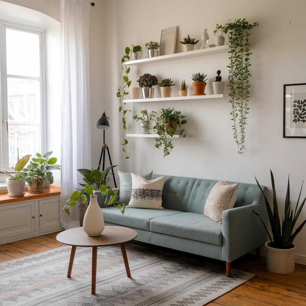 Apartment Living Room Ideas So Stunning You’ll Wish You Tried Them Sooner 2 Apartment Living Room with Green Accents