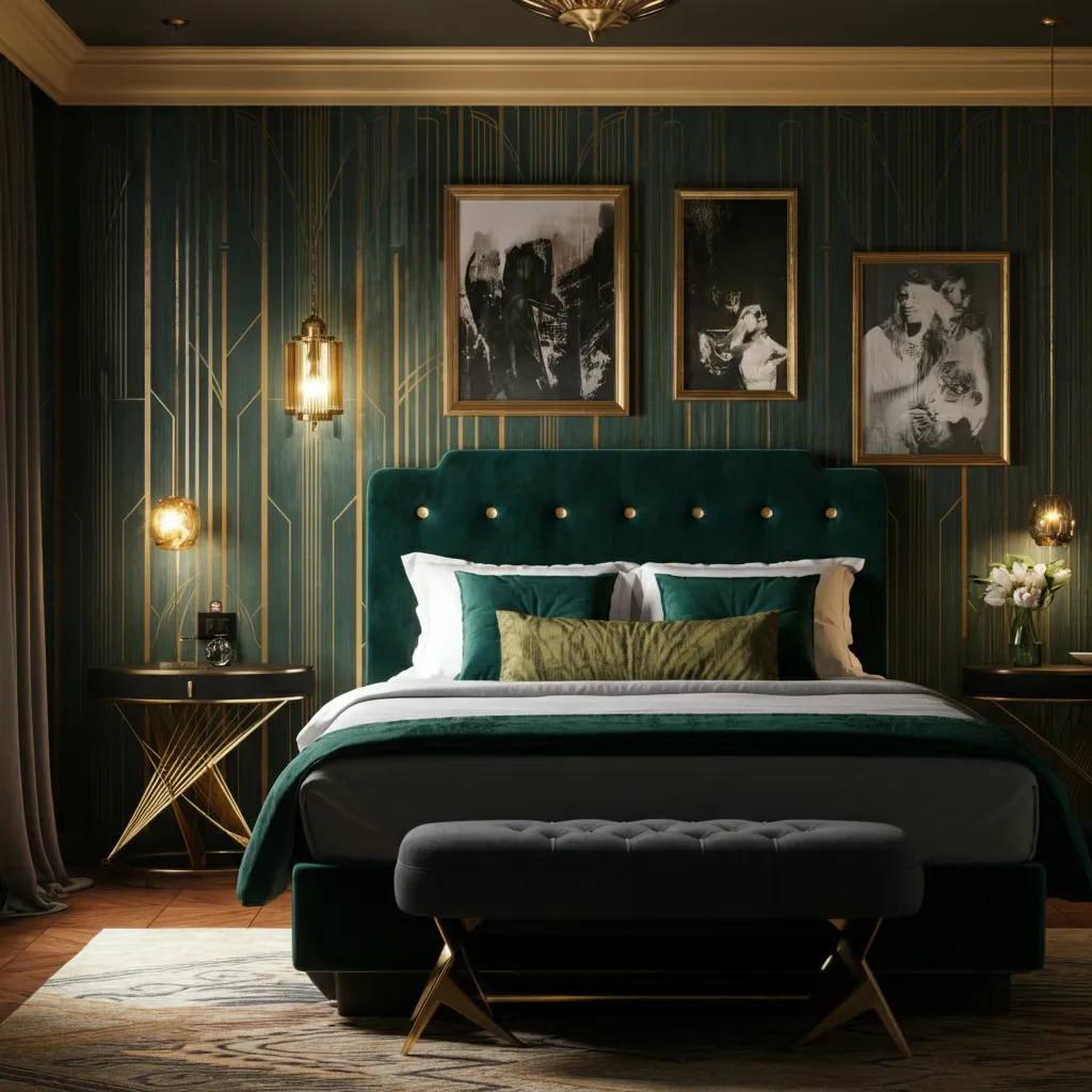 Make Your Guests Feel Special with These Beautiful Guest Room Designs 8 Art Deco Elegance