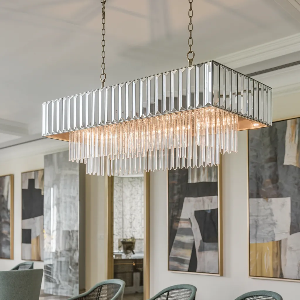 From Glam to Minimal: Chandelier Designs You’ll Fall in Love With 19 Art Deco Mirrored and Crystal Rod Chandelier