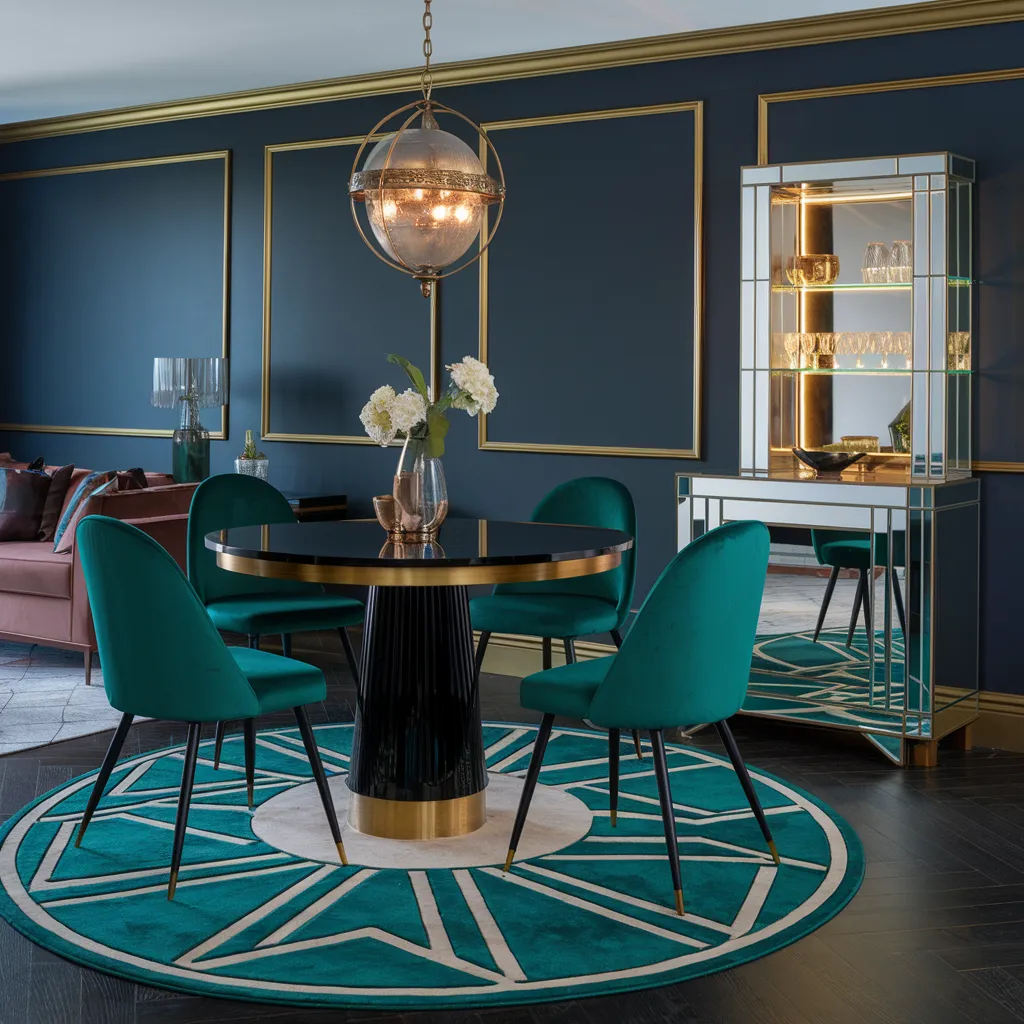 Art Deco Small Dining Room Idea