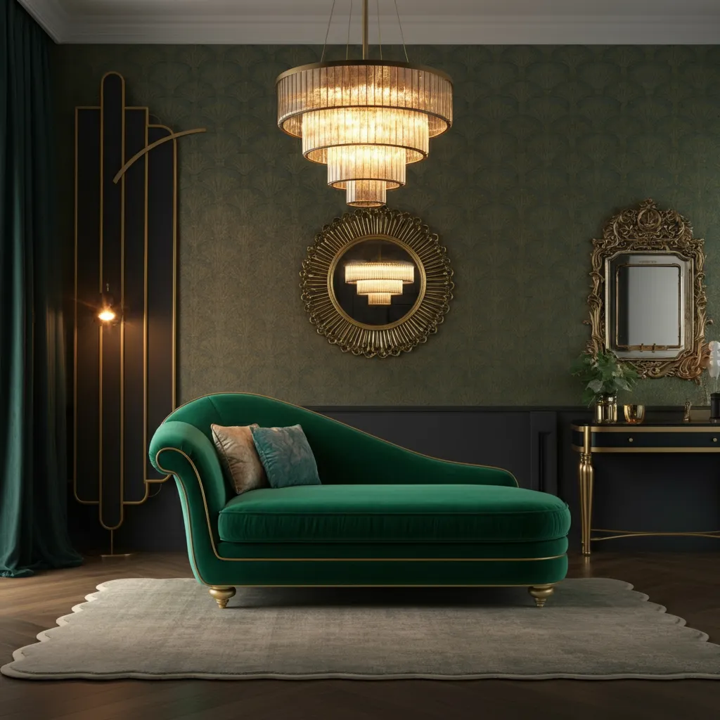 Modern Luxury Living Rooms You Can Actually Copy on Any Budget 29 Art Deco Velvet Living Room