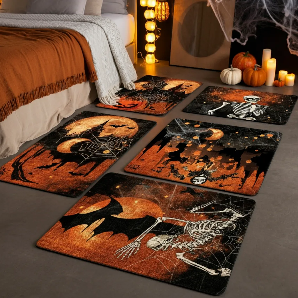 Spooky & Stylish: Halloween Bedroom Ideas You’ll Love 36 Bewitched Carpet and Rugs
