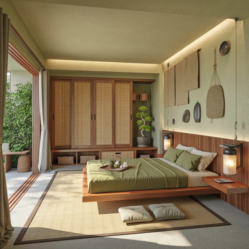 Make Your Guests Feel Special with These Beautiful Guest Room Designs 2 Biophilic Zen Guest Room