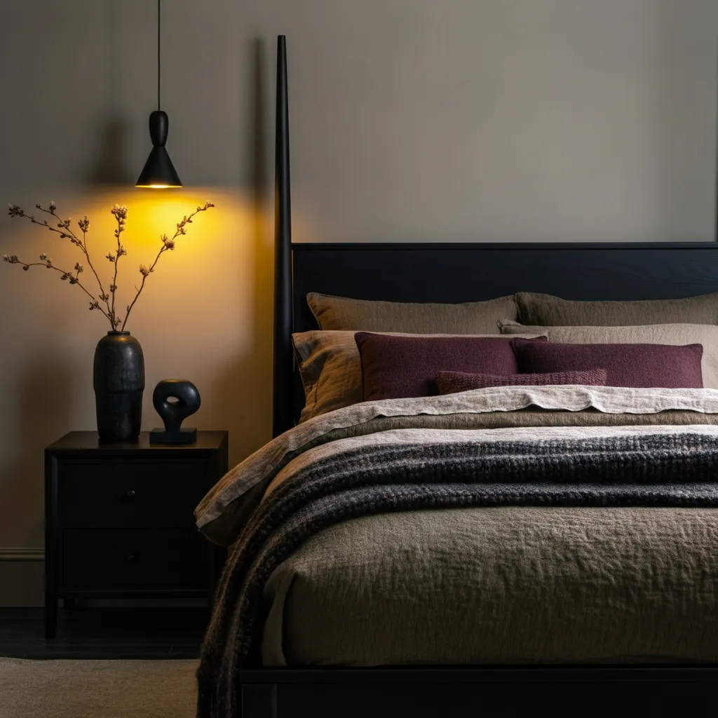 32+ Dark Nature Aesthetic Bedrooms That Feel Like a Peaceful Forest Retreat 25 Blackwood Serenity