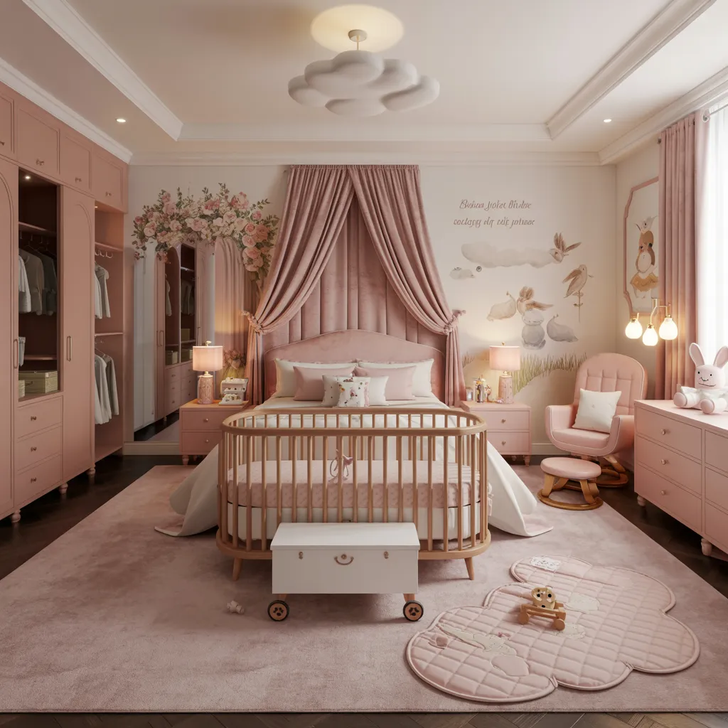 Pink Bedroom Ideas That Are Elegant, Bold, and Far From Basic 7 Blush Royal Nursery Suite