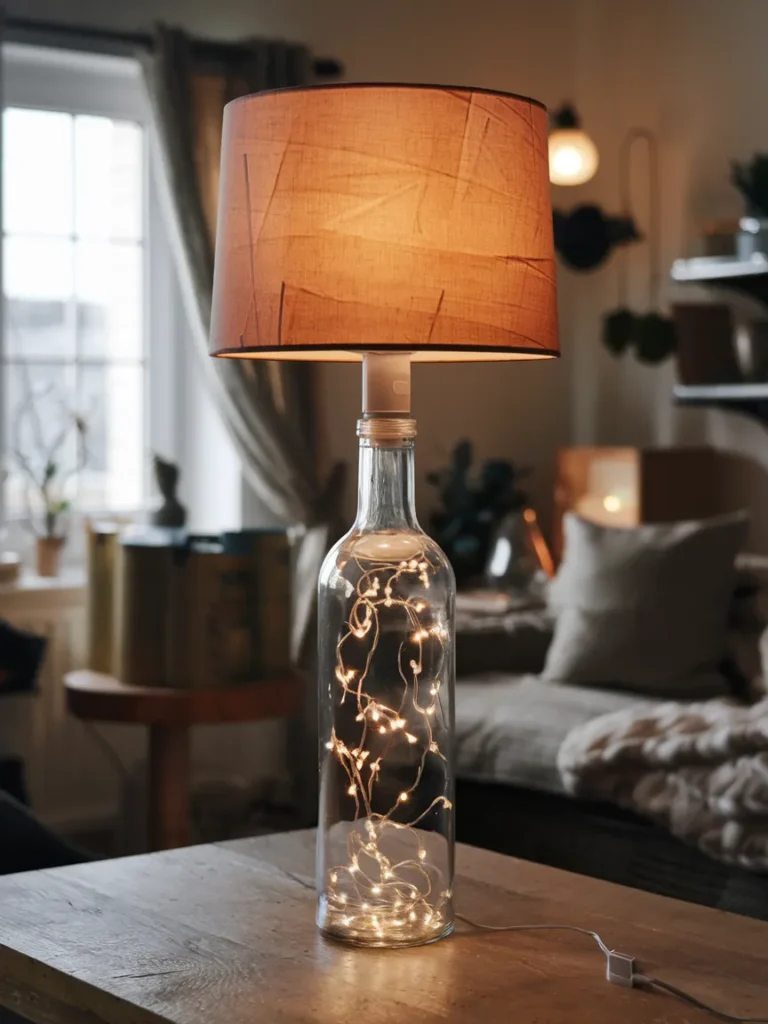 Living Room Lamp Ideas That Instantly Make a Room Look Expensive 29 Bottle Glow Accent Lamp