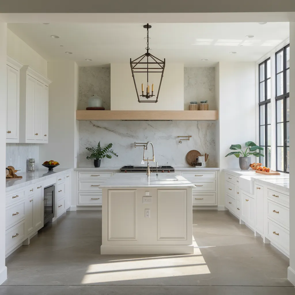 22 Jaw Dropping Modern Kitchen Ideas That Feel Like Pure Inspiration 14 Bright White Kitchen with Marble Accents