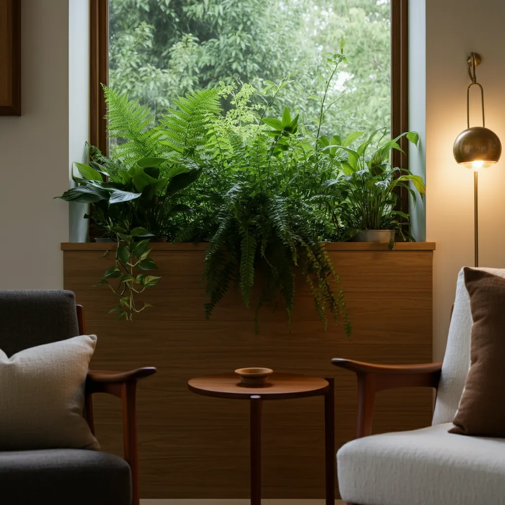 Steal These Designer-Approved Mid Century Modern Living Room Ideas 17 Built-in Planters for Greenery