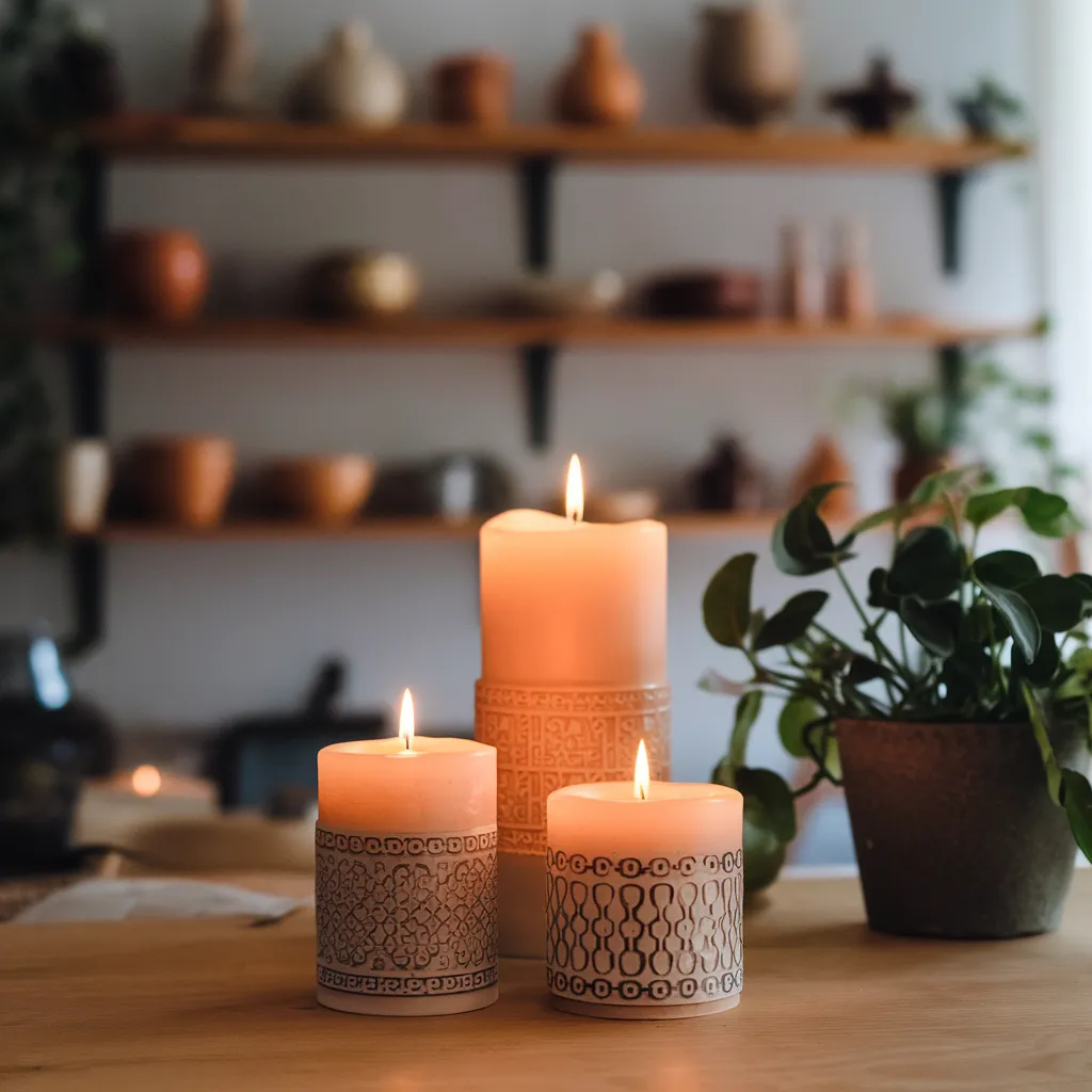 Candlelit Warmth – Countertop with Cozy Glow