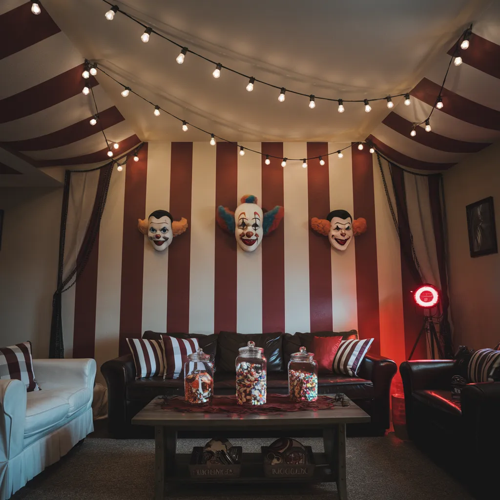The Ultimate Halloween Living Room Inspiration Guide (Every Style Covered) 19 Carnival of Fear Living Room