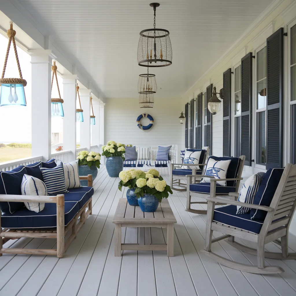 Porch Decorating Ideas That Will Make You Fall in Love With Your Home Again 7 Classic Coastal Porch Charm