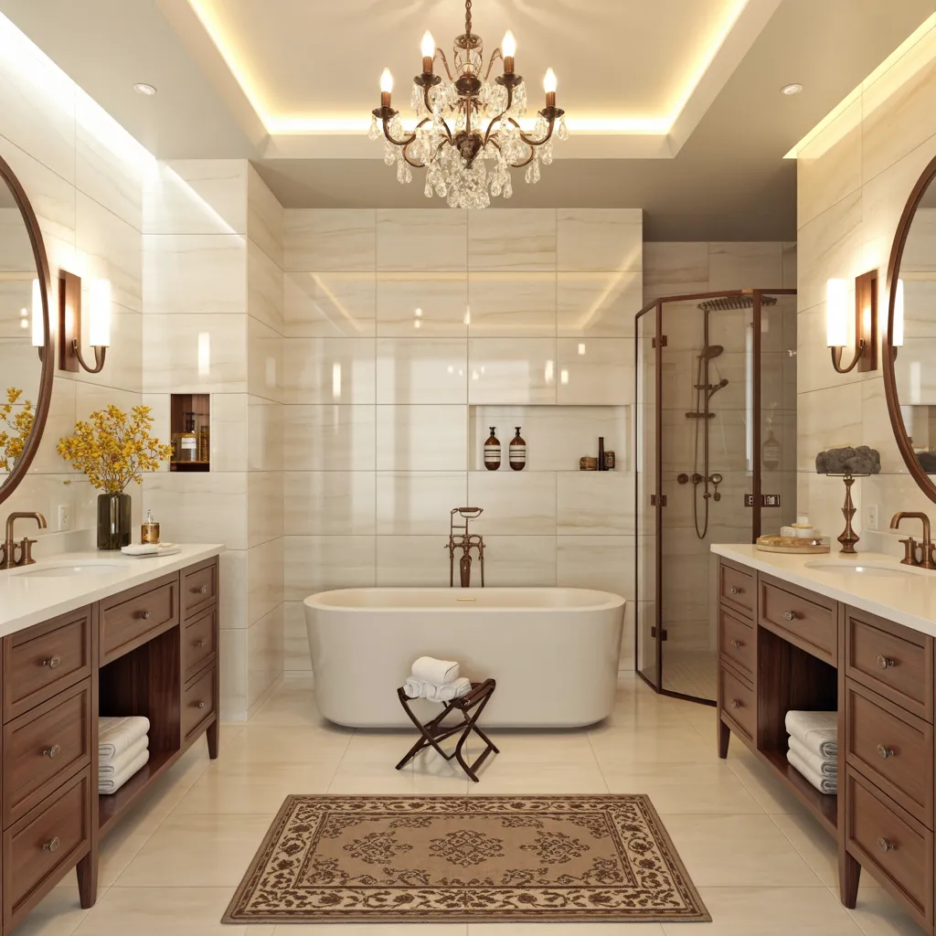 27+ Stunning Luxury Bathroom Designs That Blend Comfort With Elegance 12 Classic Elegance Luxury Bathroom