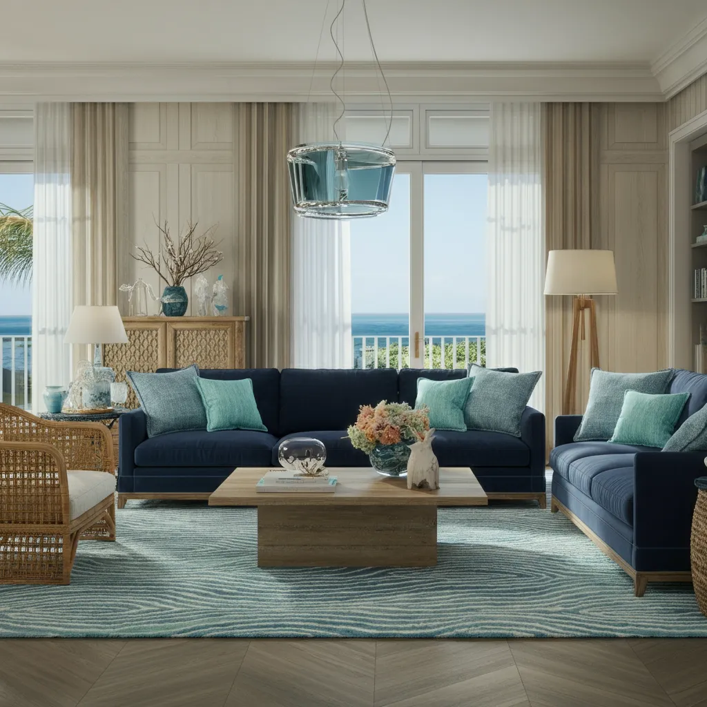 Modern Luxury Living Rooms You Can Actually Copy on Any Budget 22 Coastal Opulence Living Room