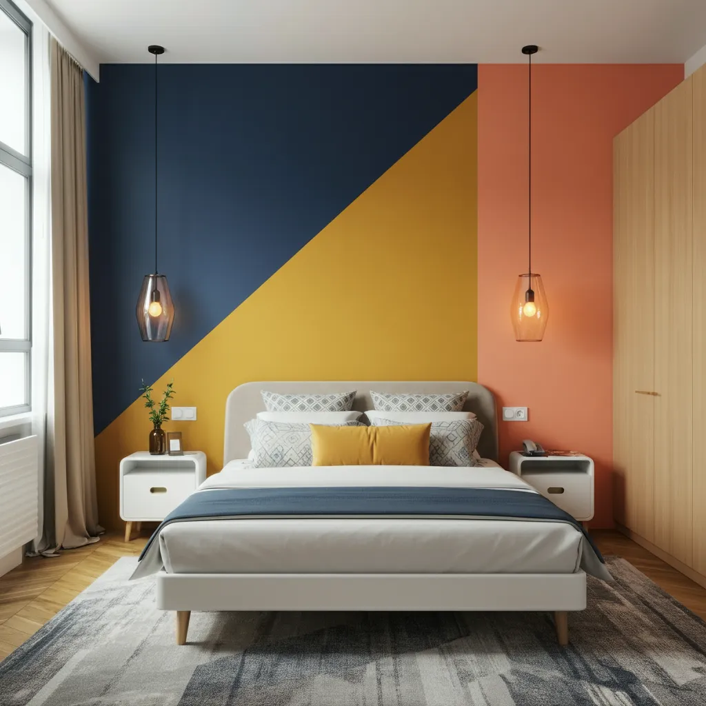 Make Your Guests Feel Special with These Beautiful Guest Room Designs 18 Color-Blocked Creativity
