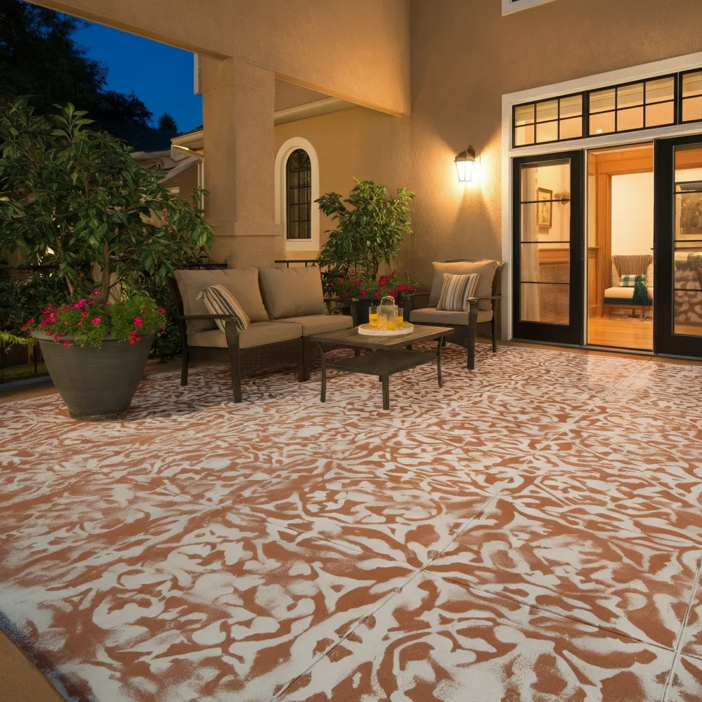These Genius Flooring Ideas Will Make Your Rooms Look 10x Better 24 Concrete Stenciling