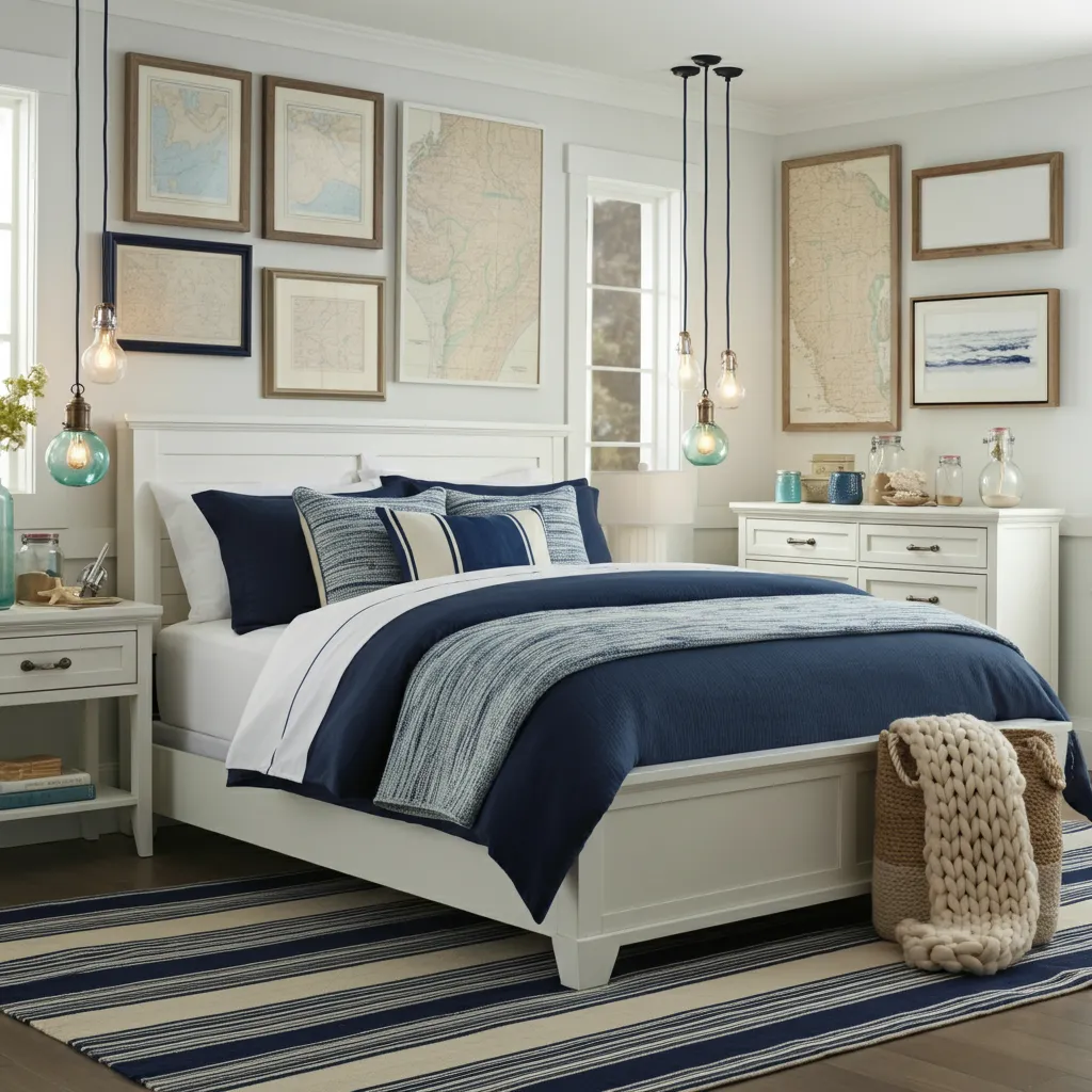 Make Your Guests Feel Special with These Beautiful Guest Room Designs 19 Contemporary Coastal Charm