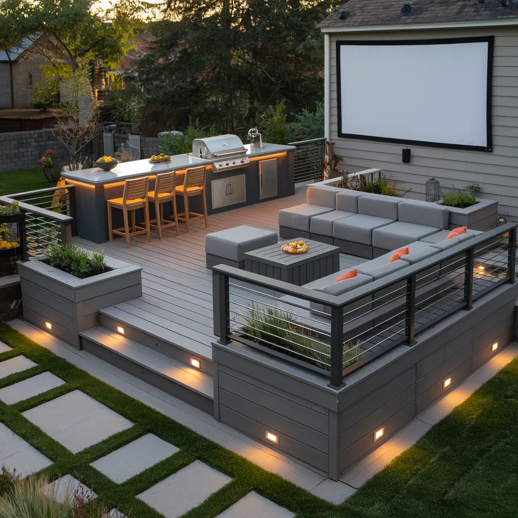 Contemporary Entertainment Deck