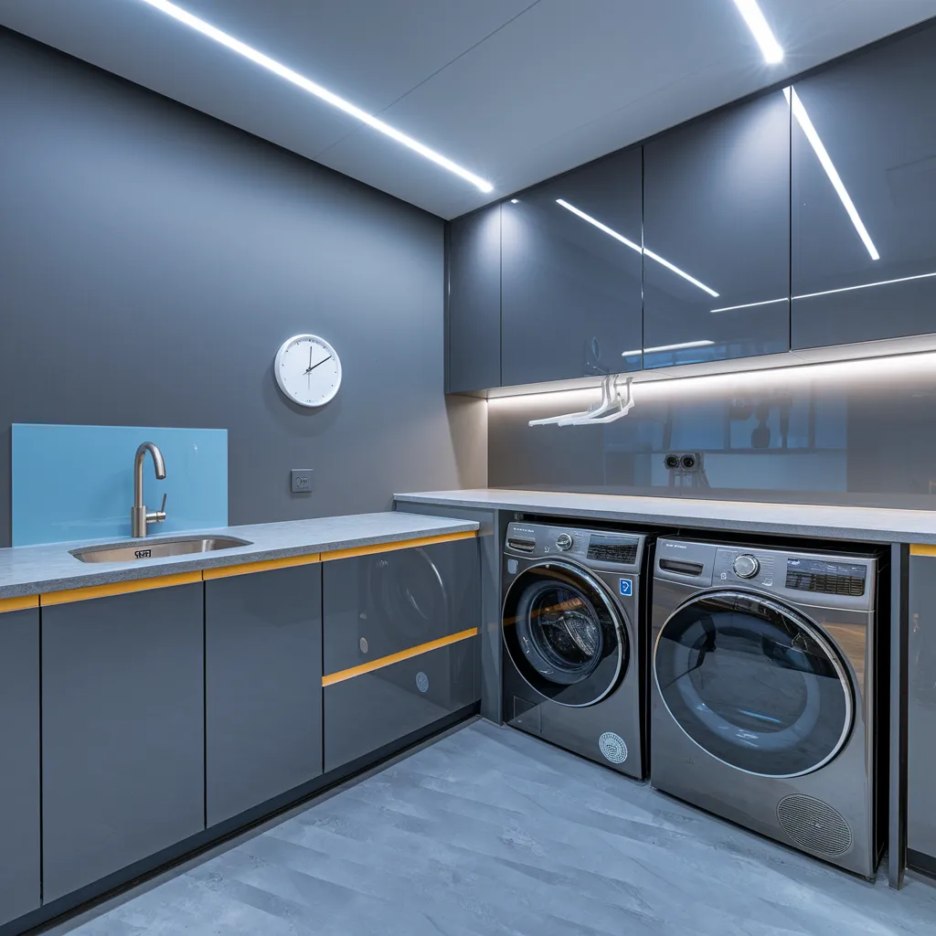 27+ Genius Laundry Room Ideas That Will Make You Love Doing Chores 17 Contemporary Laundry Room