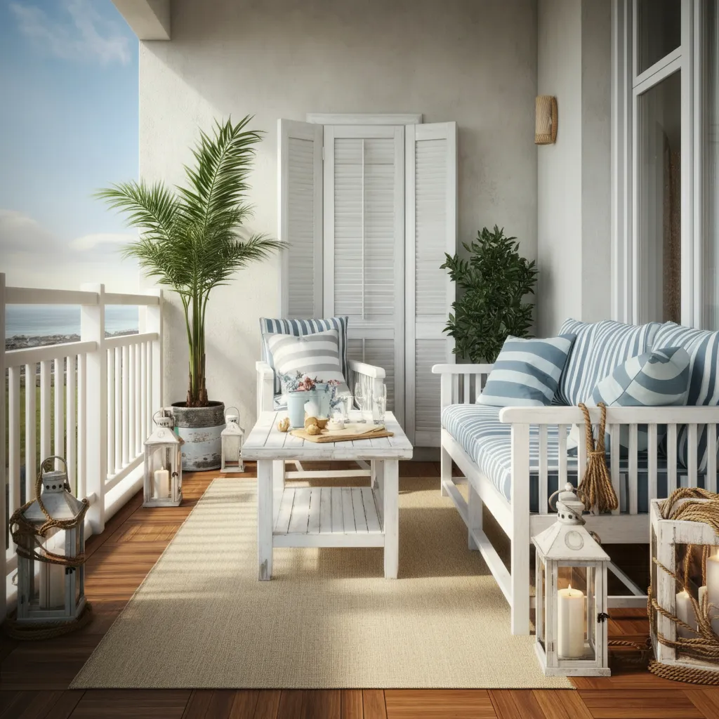 These Balcony Ideas Are So Good, Even Your Neighbors Will Be Jealous 11 Cozy Coastal Vibes