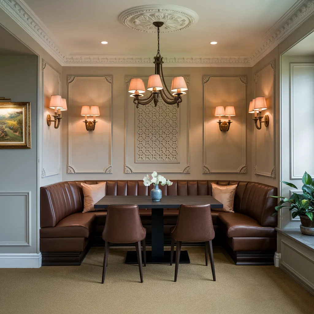 Cozy Corner Banquette – Small Dining Room Idea