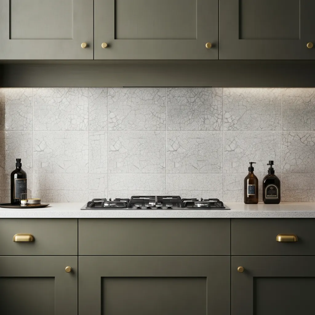 32+ Jaw-Dropping Kitchen Backsplash Ideas You Haven’t Seen Yet 32 Crackle-Glaze Tile Kitchen