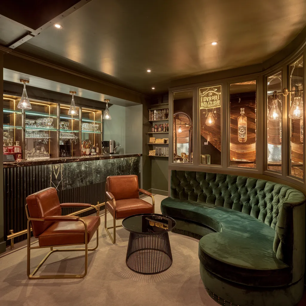 17 Basement Ideas So Good, You'll Wish You Started Yesterday 4 Curated Speakeasy Lounge Basement