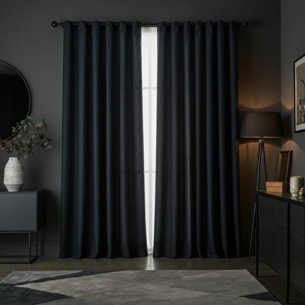 27+ Stunning Curtains for Living Room You’ll Wish You Knew About Sooner 15 Dark Linen Curtains