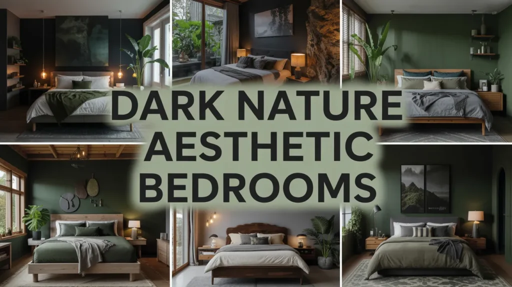 32+ Dark Nature Aesthetic Bedrooms That Feel Like a Peaceful Forest Retreat 4 Dark nature asthetic bedrooms