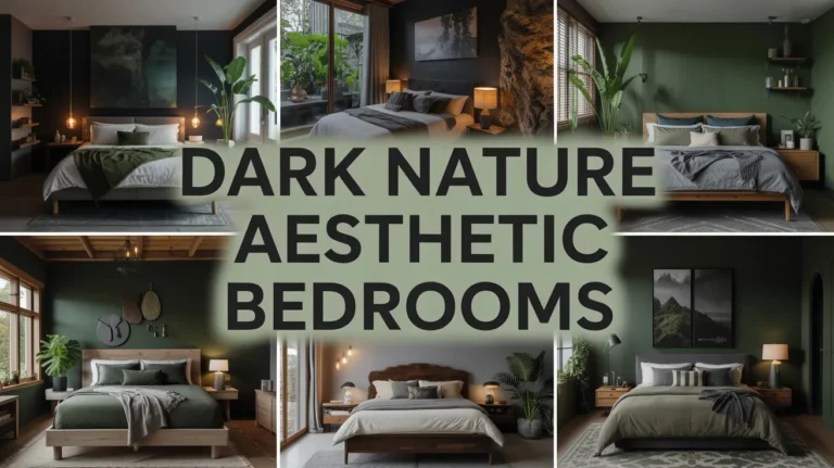 Dark nature asthetic bedrooms