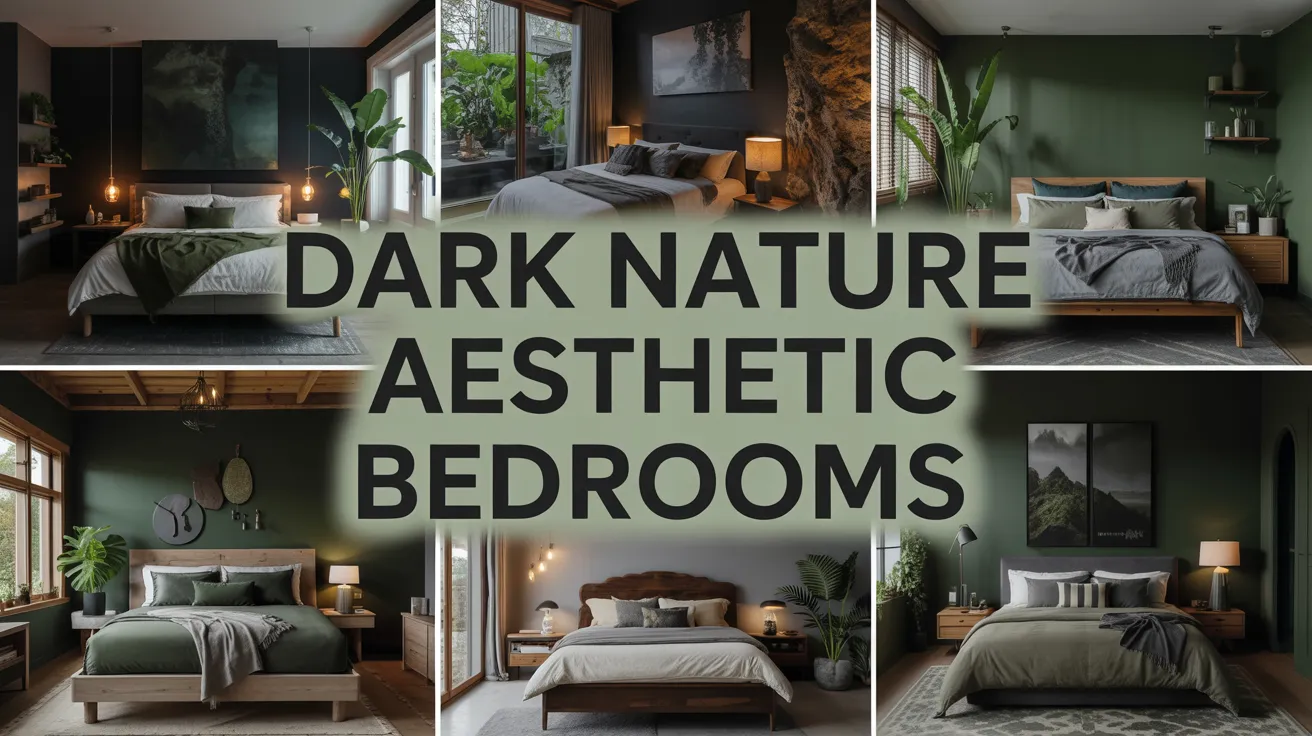 Dark nature asthetic bedrooms